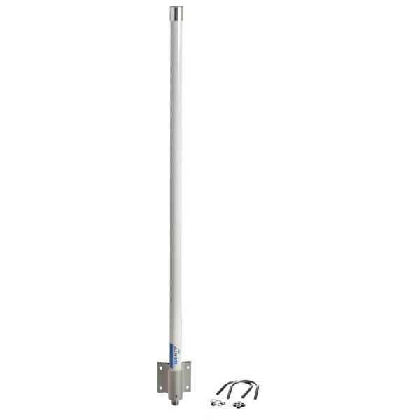 Omni-Directional WiFi Antenna Dual Band 2.4 and 5.1 to 5.8 GHz, Mast Mount