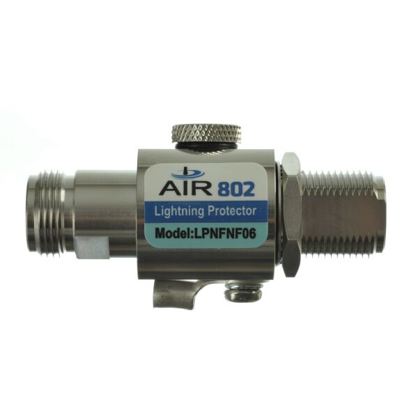 Coaxiale 50 Ohm bliksem- of overspanningsbeveiliging met N-jack-vrouwelijke schot naar N-jack-vrouwelijke connectoren met Tri-Metal Albaloy-plating